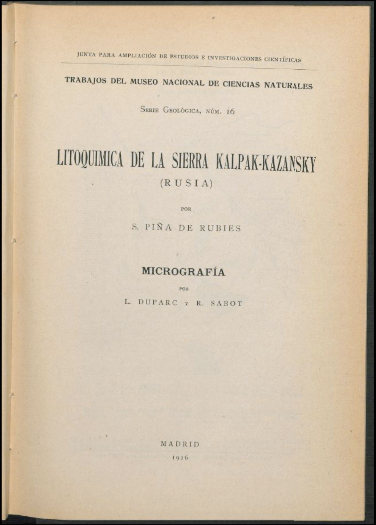 Publicación de Santiago de Piña y Rubíes.